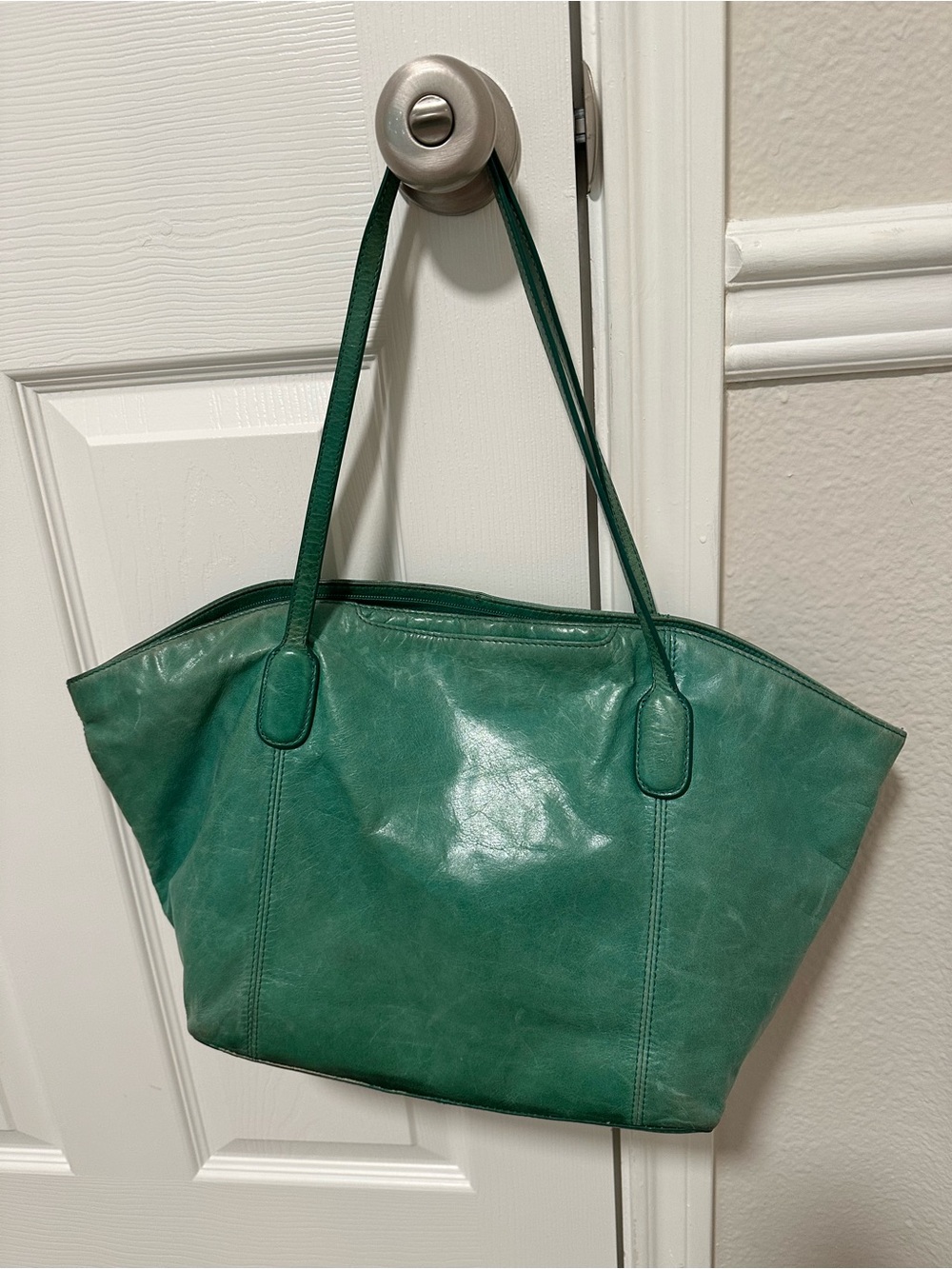 Green Leather Tote Bag - The Original Hobo Bag